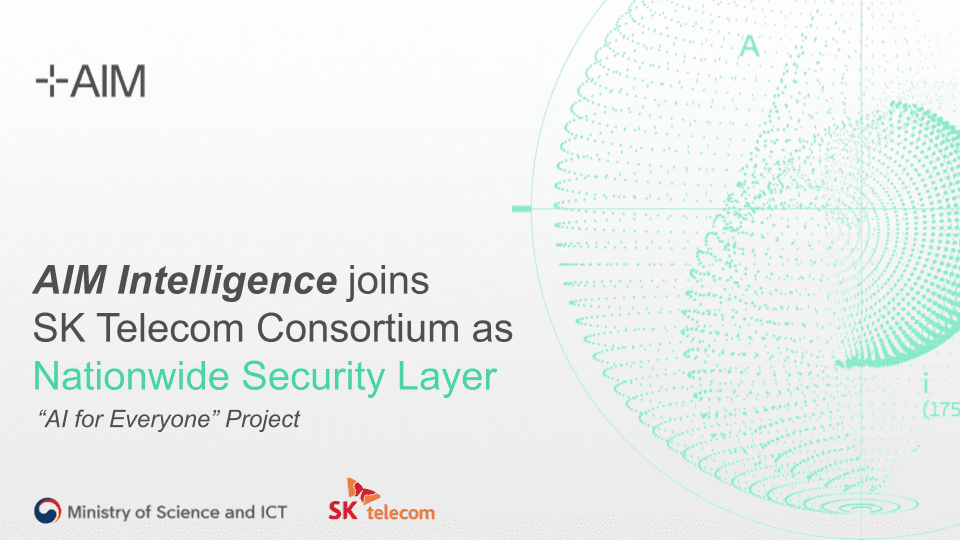 AIM Intelligence Joins SK Telecom Consortium for ‘AI for Everyone’ Initiative