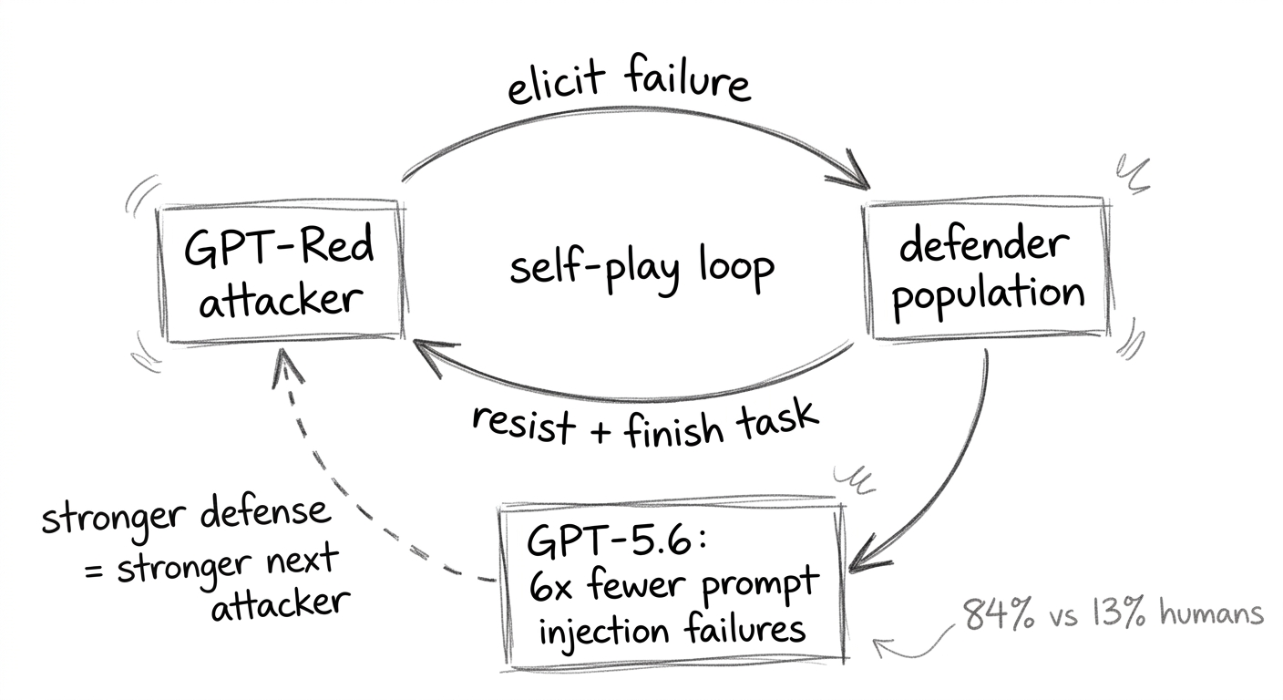 Self-play loop diagram: 