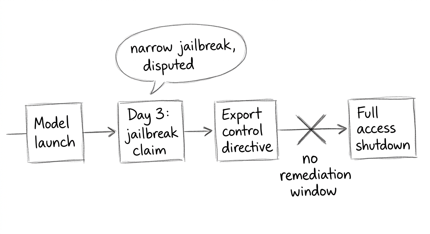 Regulatory escalation timeline: